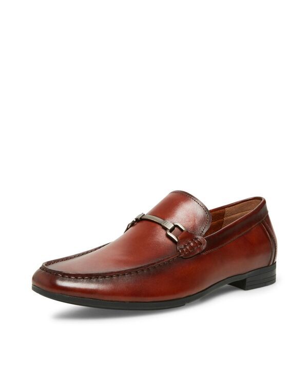 スティーブ マデン メンズ シューズ スリッポン・ローファー レザー Steve Madden Mens Privacy Leather Bit Loafers Cognac leather スティーブ マデン メンズ シューズ スリッポン・ローファー レザー Steve Madden Mens Privacy Leather Bit Loafers Cognac leather