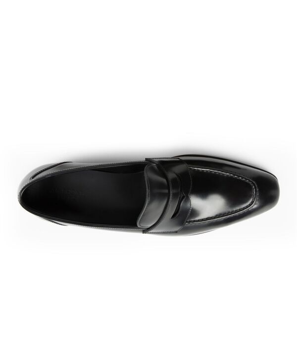 アンソニー ヴィア メンズ シューズ スリッポン・ローファー レザー Anthony Veer Mens Belmont Leather Penny Loafers Onyx Shine Black