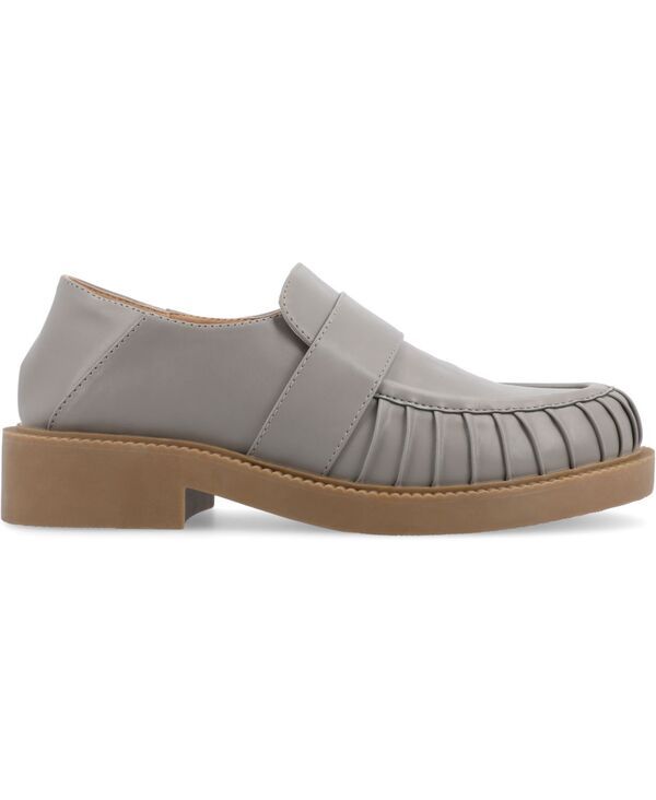 ジュルネ コレクション レディース シューズ スリッポン・ローファー ローファー Journee Collection Womens Lakenn Slip On Loafer Flats Gray
