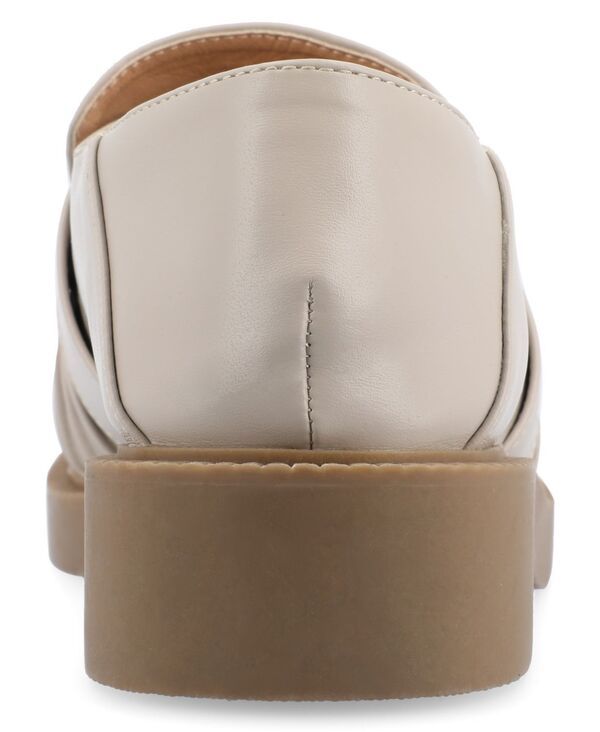ジュルネ コレクション レディース シューズ スリッポン・ローファー ローファー Journee Collection Womens Lakenn Slip On Loafer Flats Stone