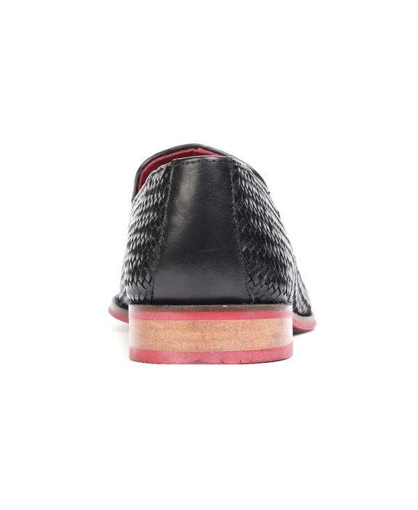 カルロスサンタナ メンズ シューズ スリッポン・ローファー ローファー Carlos by Carlos Santana Mens Gibson Weave Loafers Black ブラック