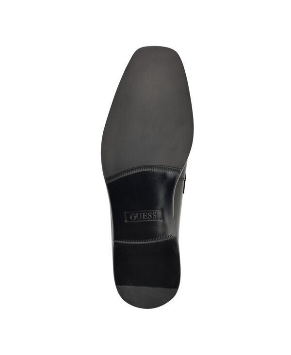 ゲス メンズ シューズ スリッポン・ローファー ローファー GUESS Mens Hisoko Square Toe Slip On Dress Loafers Black ブラック