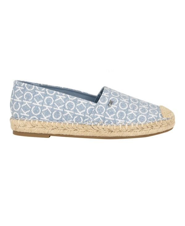 カルバンクライン レディース シューズ スリッポン・ローファー Calvin Klein Womens Popular Casual Espadrille SlipOn Flats Medium Bl