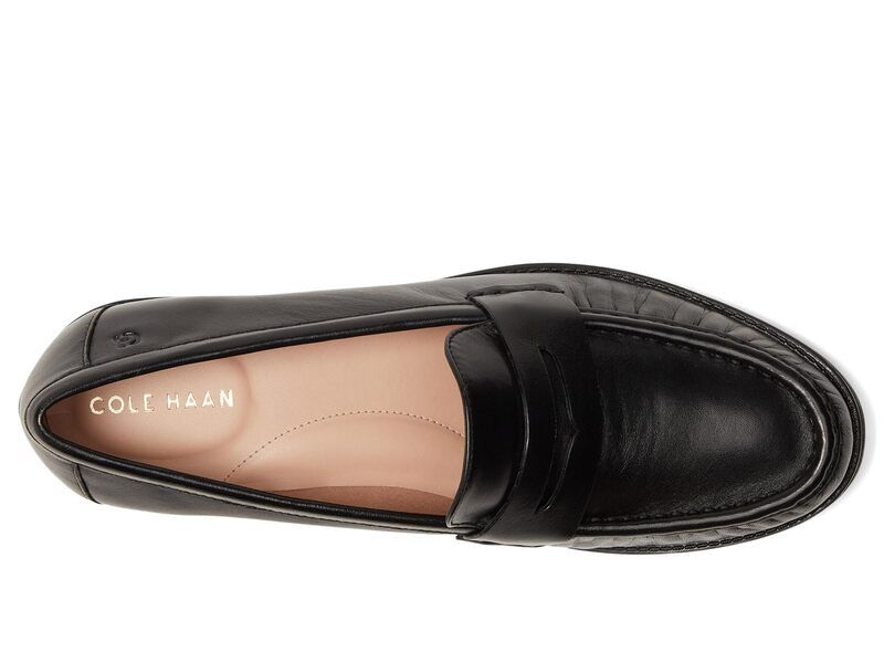コールハーン レディース シューズ スリッポン・ローファー Cole Haan Stassi Soft Black Leather ブラック