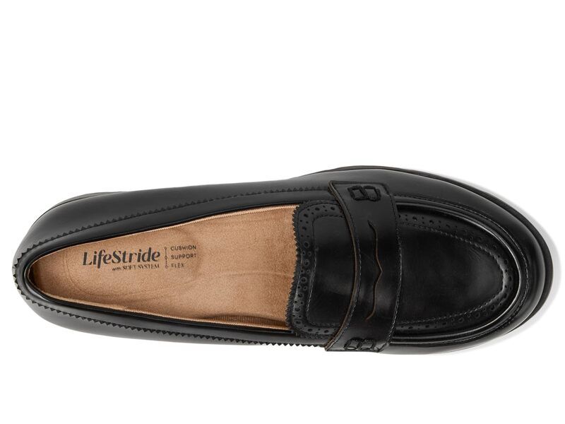 ライフストライド レディース シューズ スリッポン・ローファー LifeStride London 3 LoaferMoc Shoes Black ブラック ライフストライド レディース シューズ スリッポン・ローファー LifeStride London 3 LoaferMoc Shoes Black ブラック