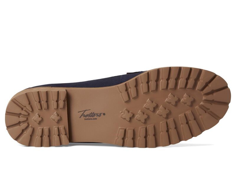 トロッターズ レディース シューズ スリッポン・ローファー Trotters Francey Navy Nubuck ネイビー トロッターズ レディース シューズ スリッポン・ローファー Trotters Francey Navy Nubuck ネイビー