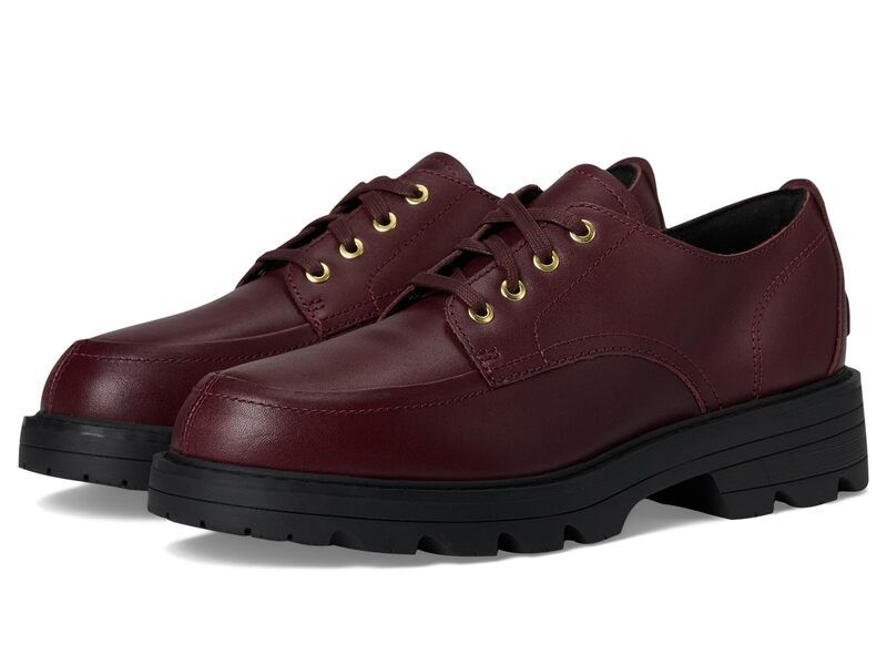 ソレル レディース シューズ スリッポン・ローファー ダービー SOREL Revel Ave Derby RedwoodBlack ブラック