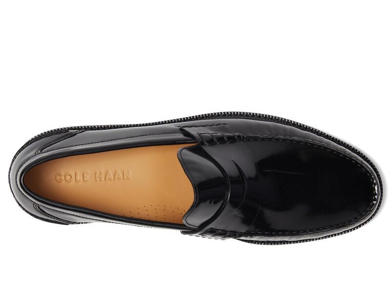 コールハーン メンズ シューズ スリッポン・ローファー Cole Haan American Classics Pinch Penny Loafer Black Brushoff ブラック