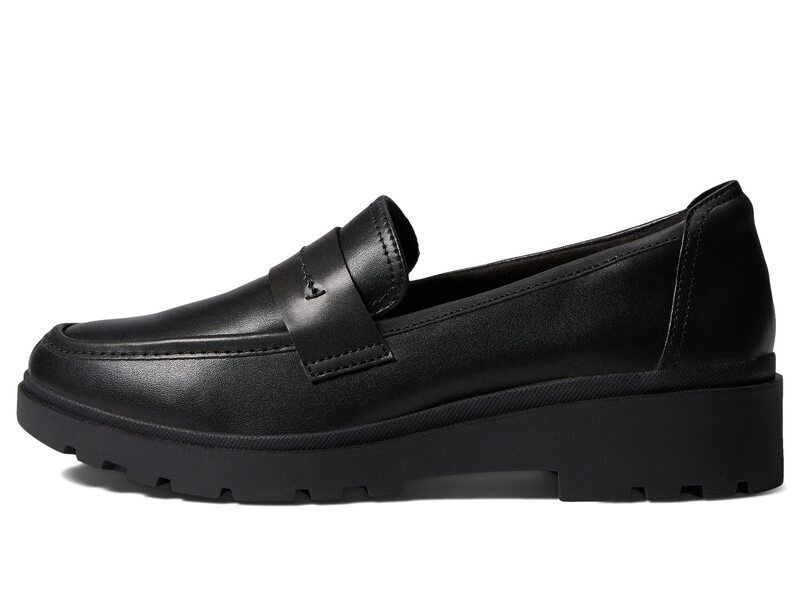 クラークス レディース シューズ スリッポン・ローファー Clarks Calla Ease Black Leather ブラック