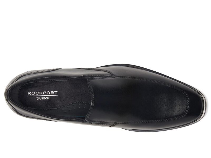 ロックポート メンズ シューズ スリッポン・ローファー Rockport Darrek Black Leather ブラック ロックポート メンズ シューズ スリッポン・ローファー Rockport Darrek Black Leather ブラック