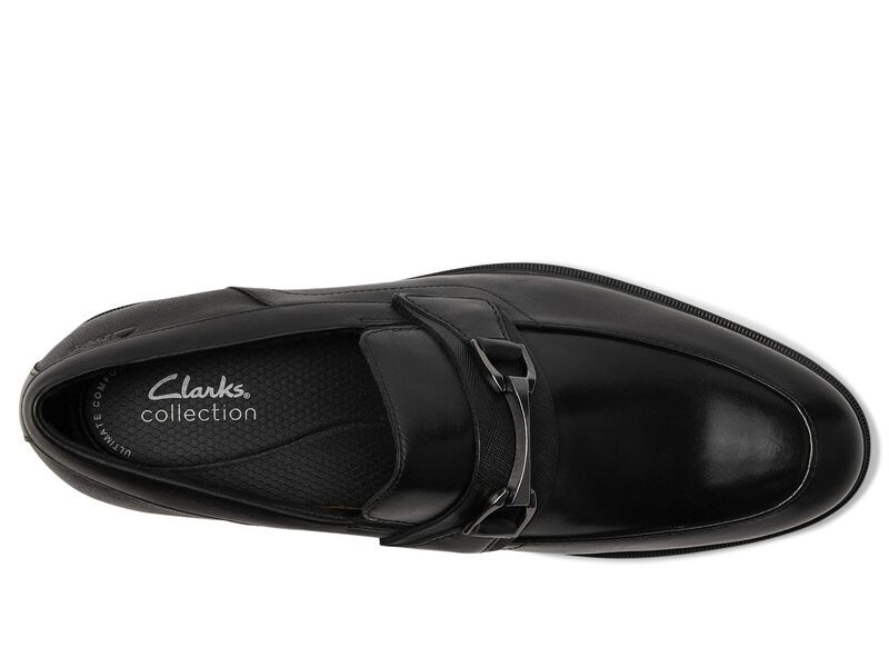 クラークス メンズ シューズ スリッポン・ローファー Clarks Steadwell Bit Black Leather ブラック クラークス メンズ シューズ スリッポン・ローファー Clarks Steadwell Bit Black Leather ブラック