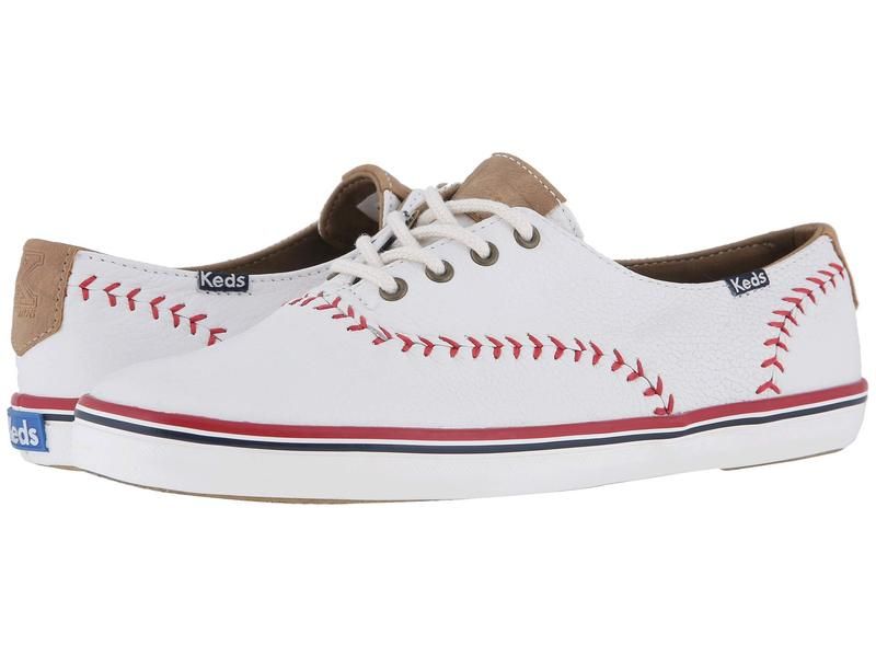 ケッズ レディース シューズ スニーカー レザー Keds Champion Leather Pennant White Leather ホワイト