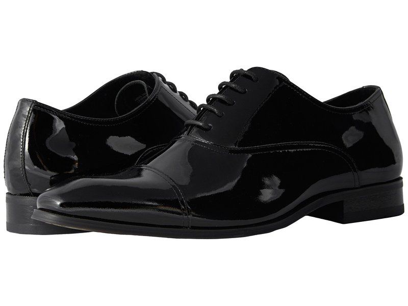フローシャイム メンズ シューズ オックスフォード キャップ Florsheim Tux Cap Toe Oxford Black Patent ブラック