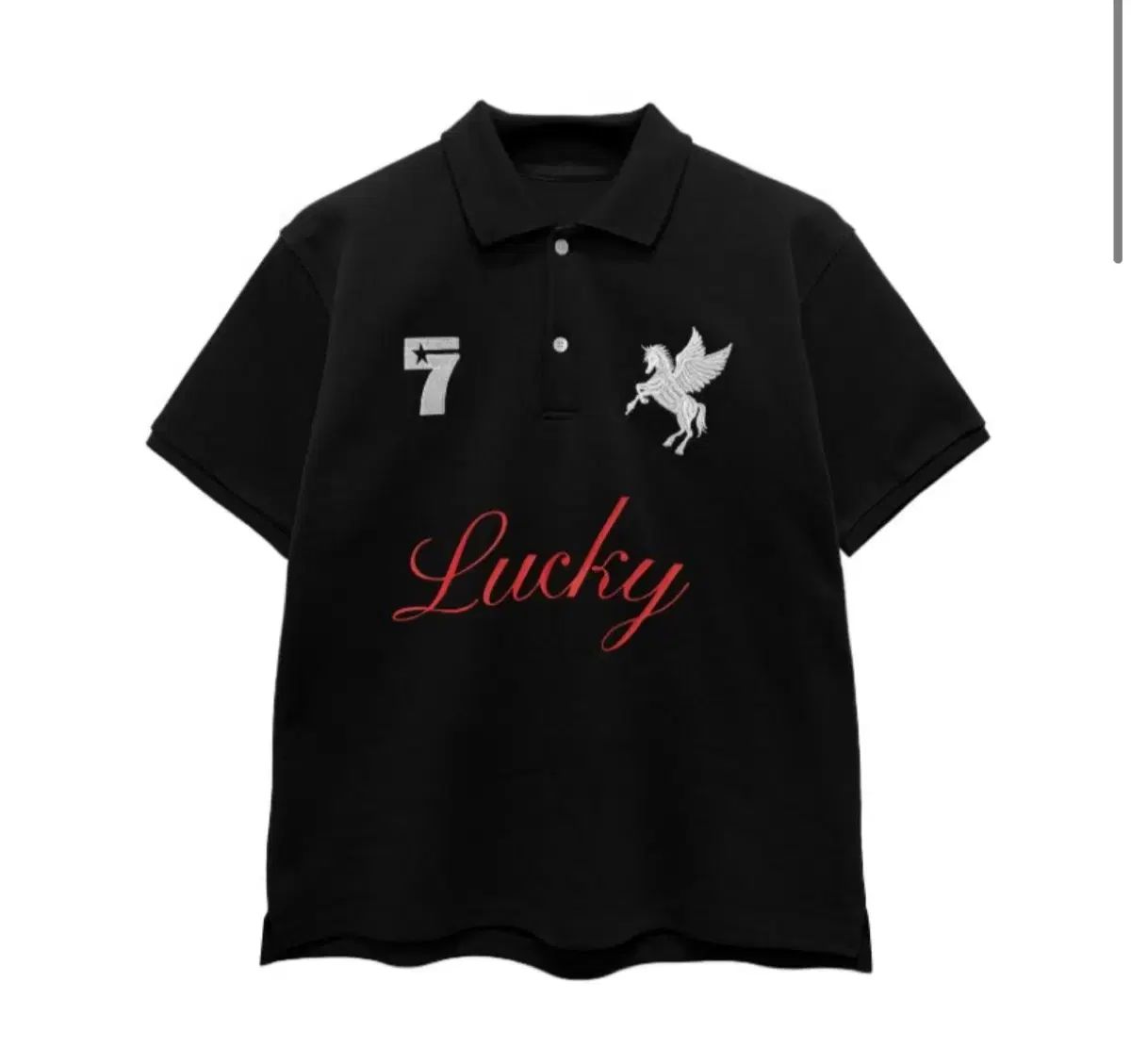 アイフィルラッキー LUCKY KOIN POLO SHIRT BLACK