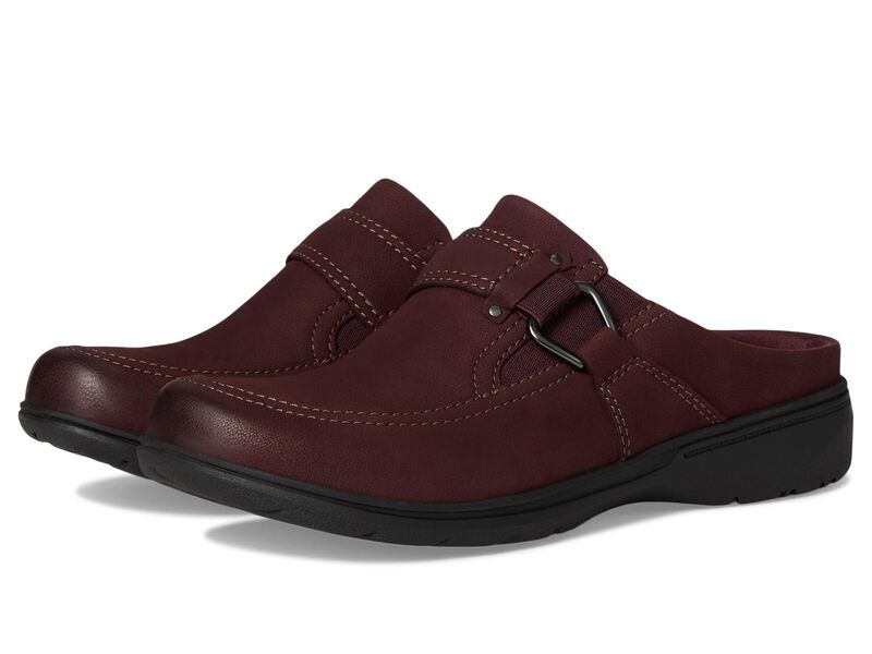 クラークス レディース シューズ サンダル Clarks Carleigh Viola Merlot Nubuck