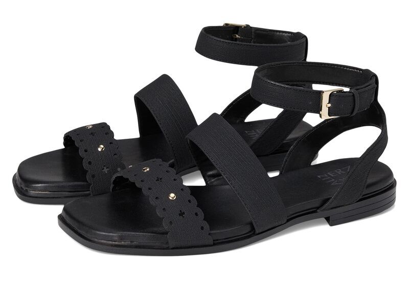 ナチュライザー レディース シューズ サンダル Naturalizer Gana Black Faux Leather ブラック