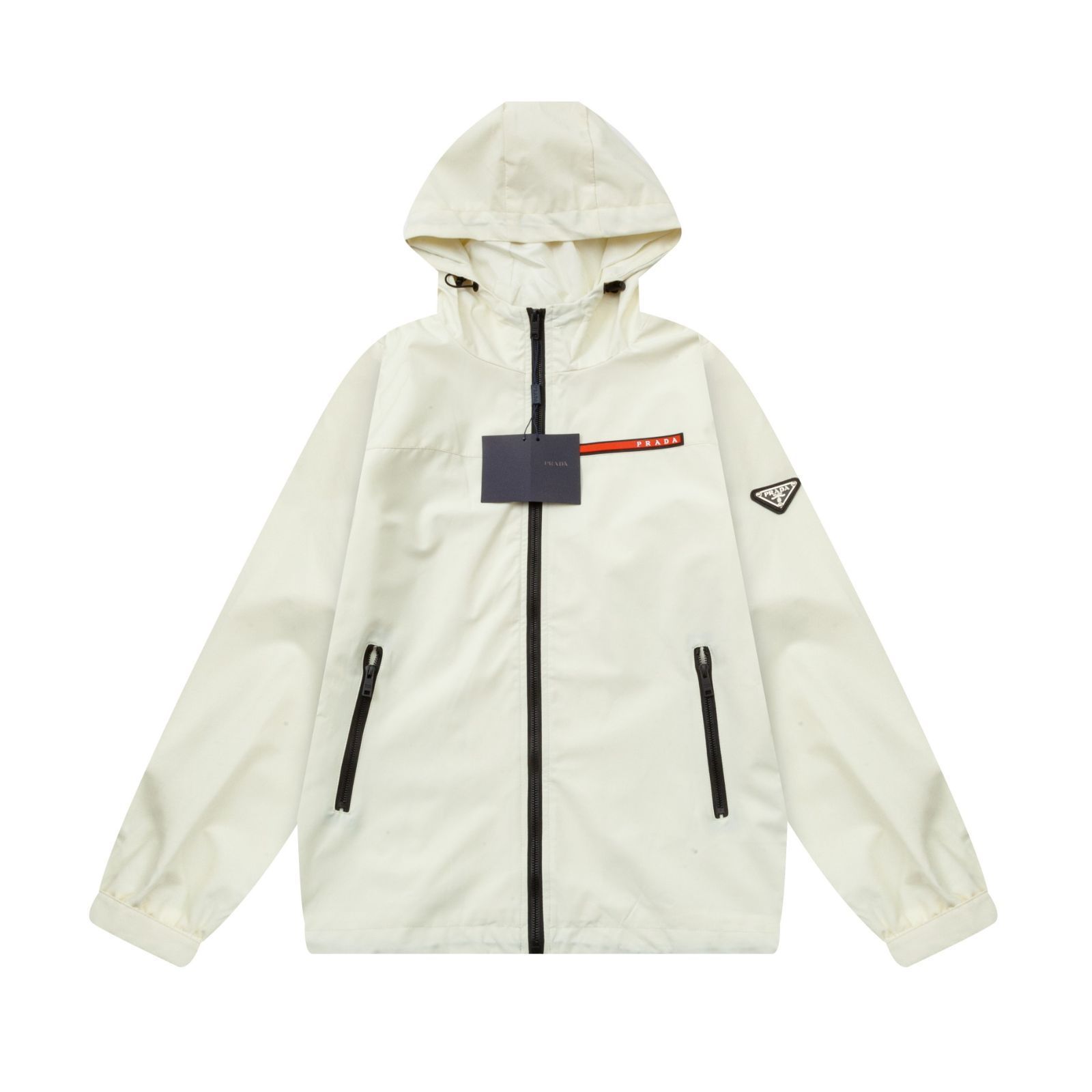 【本日限定特価】PRADA メンズ フーディー トライアングルロゴ 3色展開 M-4XL [本日特価|新品未使用品]