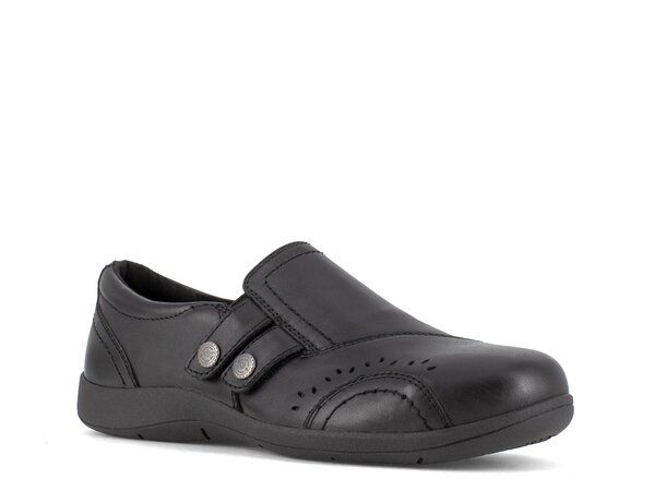 ロックポート レディース シューズ スリッポン・ローファー Rockport Works Daisey Alloy Toe Work SlipOn Womens Black ブラック