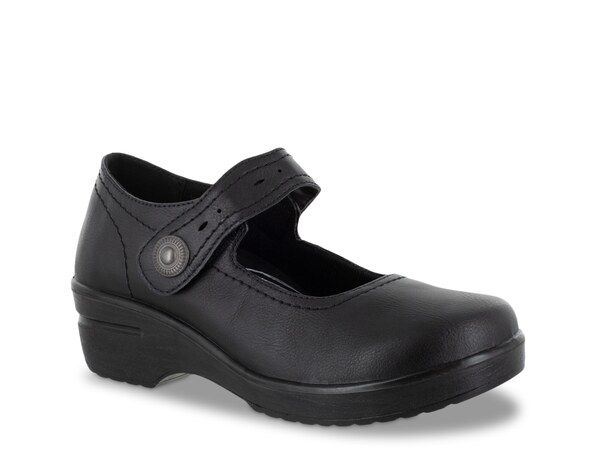 イージーストリート レディース シューズ スリッポン・ローファー Easy Works by Easy Street Letsee Mary Jane Work Shoe Black ブラック