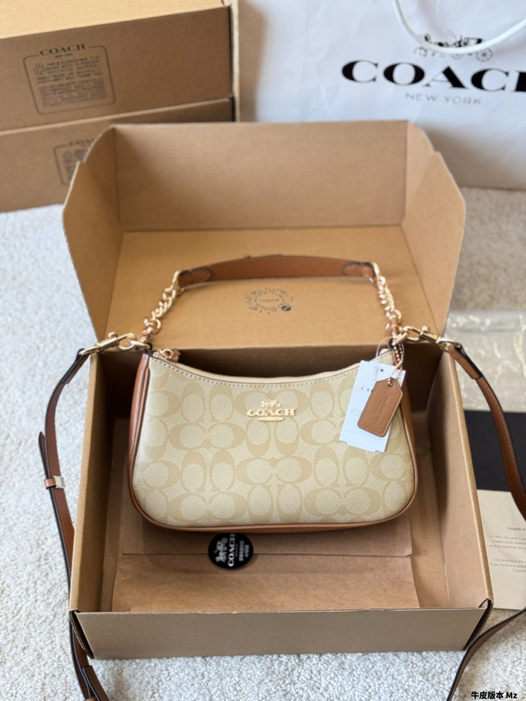 【今日特価】COACH Teri シリーズ アンダーアームバッグ 24×13cm サザエスキンプレス-WTO輸入