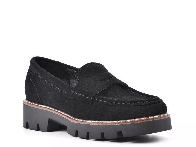 ホワイトマウンテン レディース シューズ スリッポン・ローファー White Mountain Gunner Loafer Black Suede ブラック