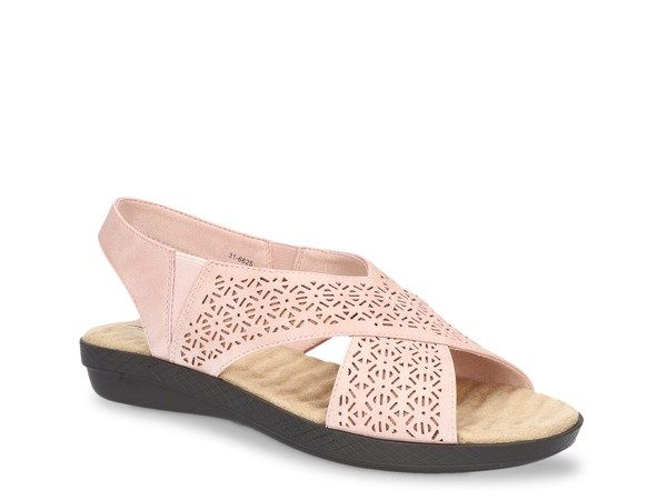 イージーストリート レディース シューズ サンダル Easy Street Claudia Wedge Sandal Blush ブラッシュ