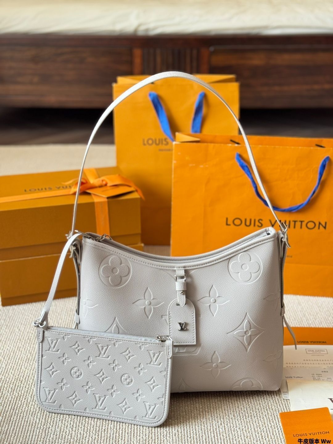 【今日特価】LV Carryall Elephant Gray Small - エレファントグレー ショッピングバッグ-MM輸入1