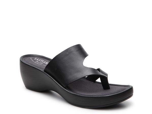イーストランド レディース シューズ サンダル Eastland Laurel Wedge Sandal Black ブラック
