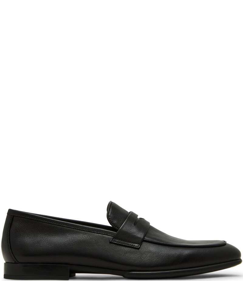 スティーブ マデン メンズ シューズ スリッポン・ローファー レザー ローファー Steve Madden Mens Boca Leather Penny Loafers Black ブラック