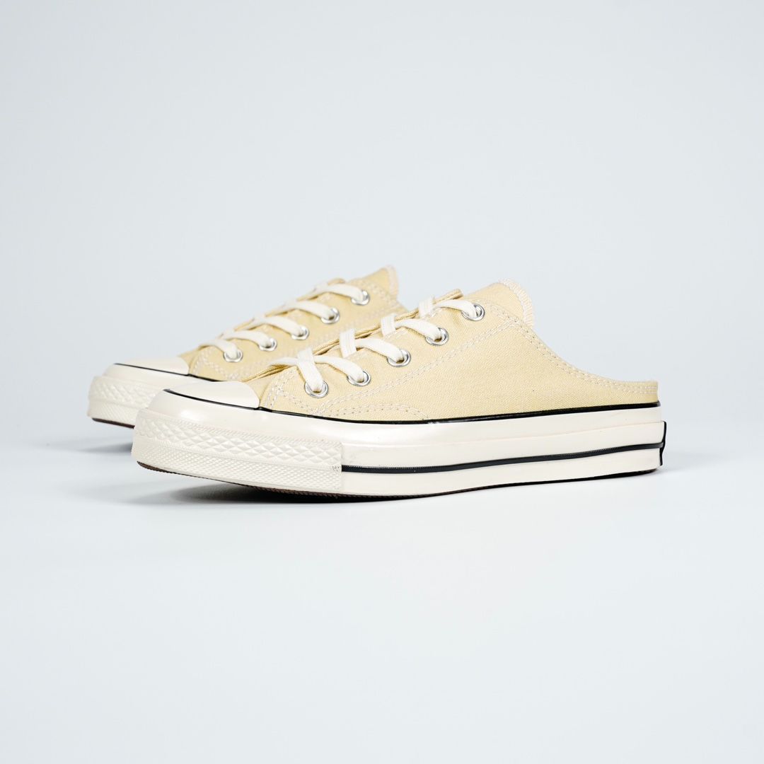 【今日特価】Converse Chuck 1970s スリップオン ハーフシューズ（2023 年ニューカラー：ミルクイエロー）！送料無料！在庫限定のお得な価格です！
