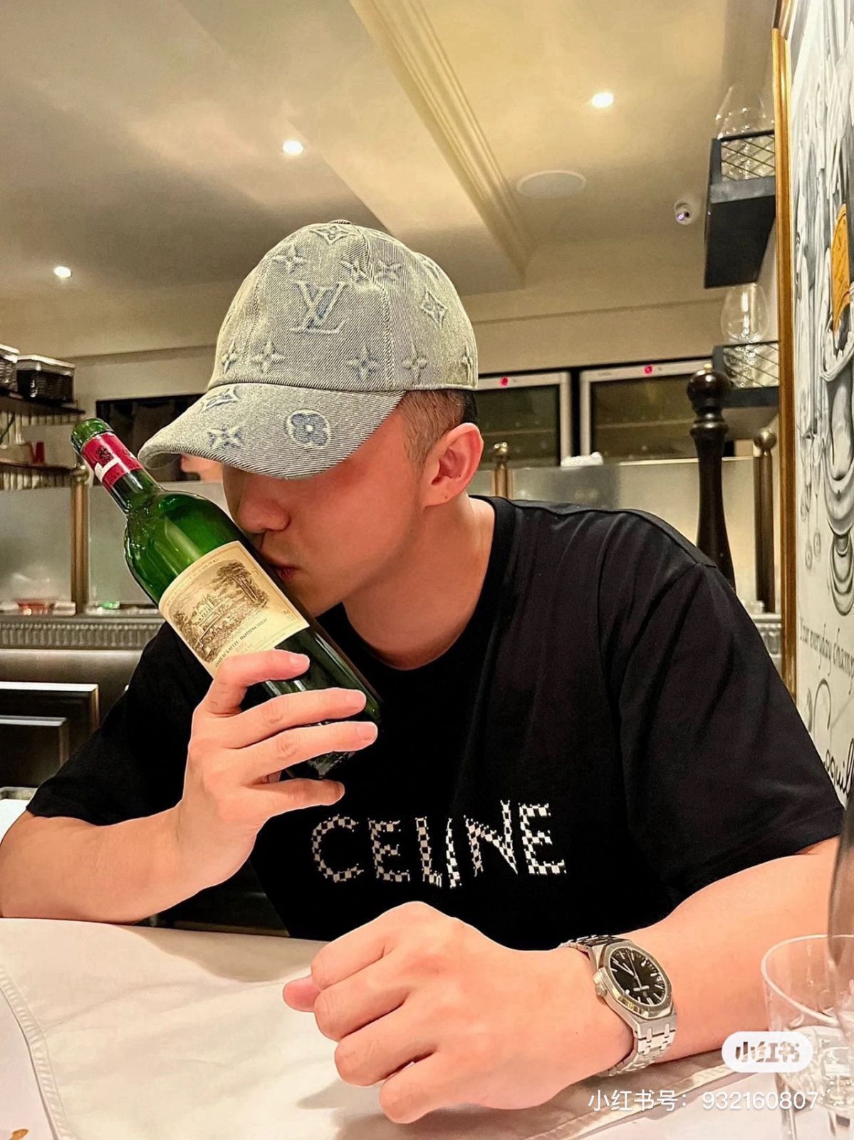 LV（ルイ・ヴィトン） クラシックなデニム プレス ベースボールキャップ ハイエンドカスタム 一般市場バージョンではない