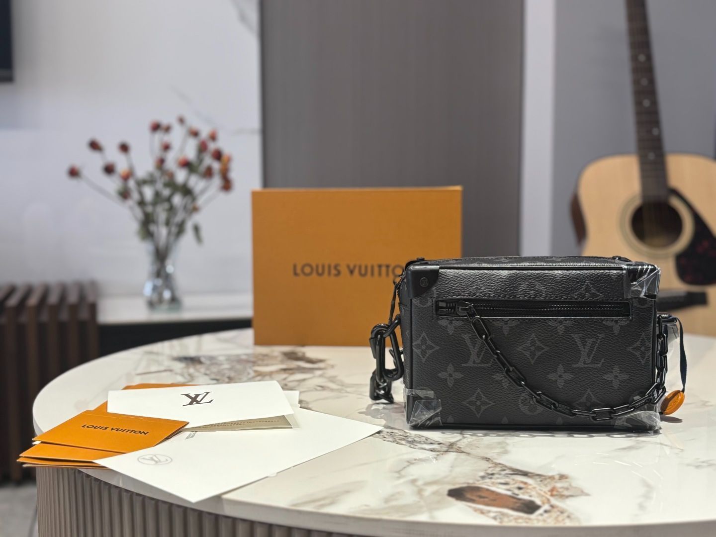 【今日特価】LV ルイヴィトン Soft Trunk ソフトトランク 男女兼用 モノグラム ボックスバッグ（18cm）