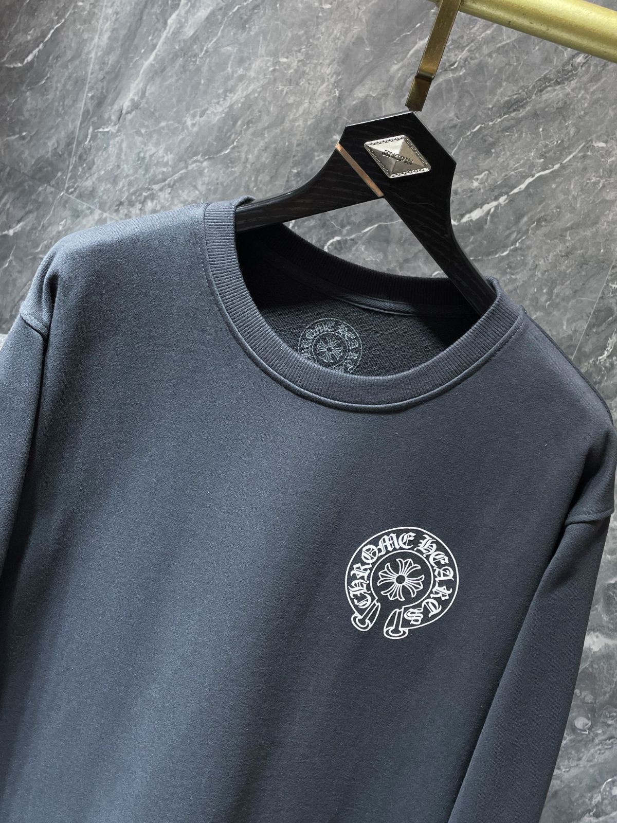 【本日限定特価】Chrome Hearts メンズ スウェットシャツ サンスクリット ホースシュー カスタムセメントグレー S-XL [本日特価|新品未使用品]