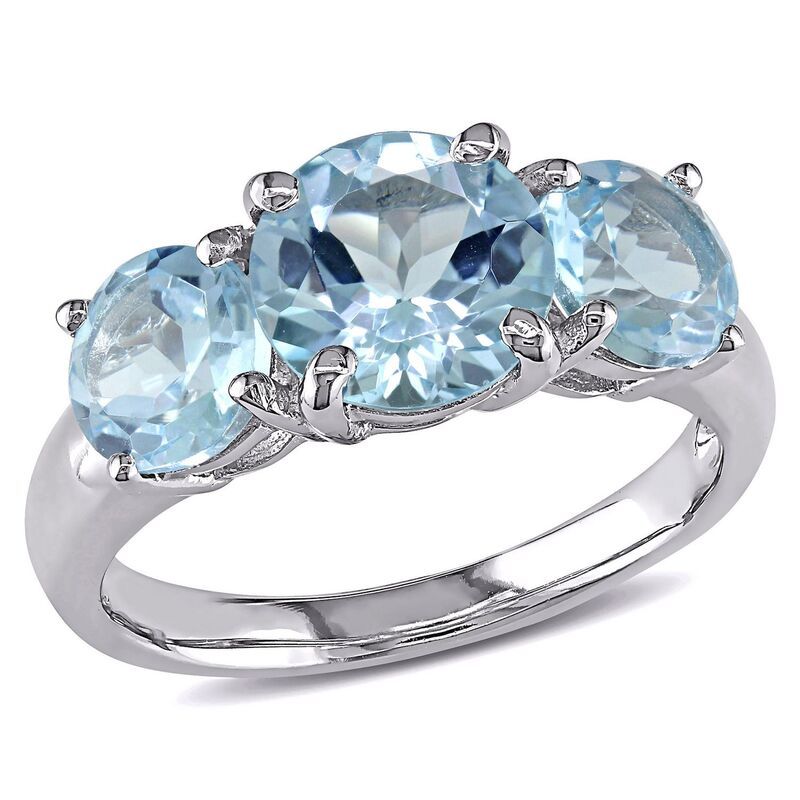 ステラ グレース レディース アクセサリー リング Stella Grace Sterling Silver Sky Blue Topaz 3Stone Ring Sterling ブルー