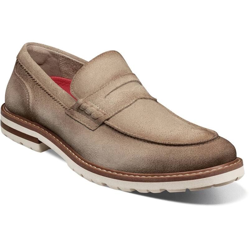 ステイシーアダムス メンズ シューズ スリッポン・ローファー Stacy Adams Hopkins Mens Moc Toe Penny SlipOn Loafersand サンド