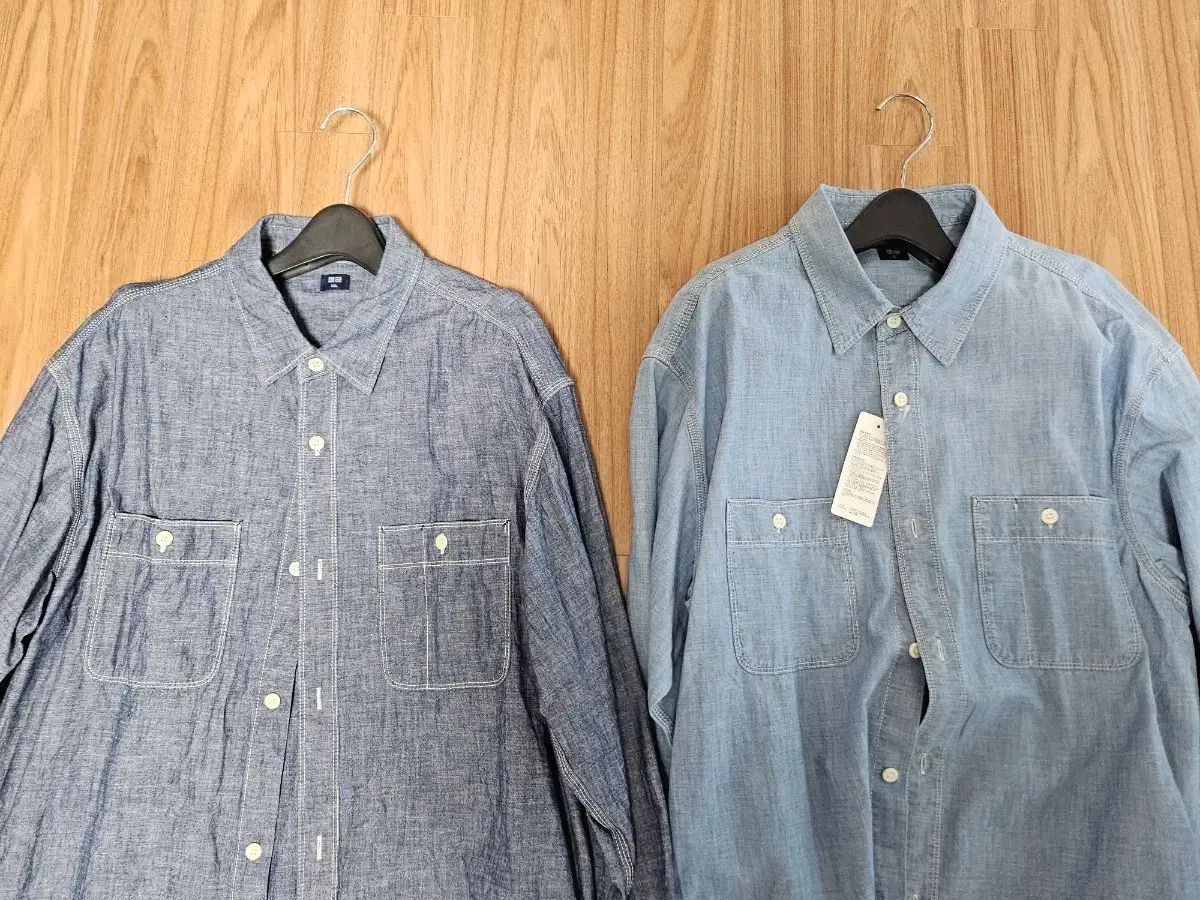 UNIQLO シャンブレー オーバーサイズシャツ
