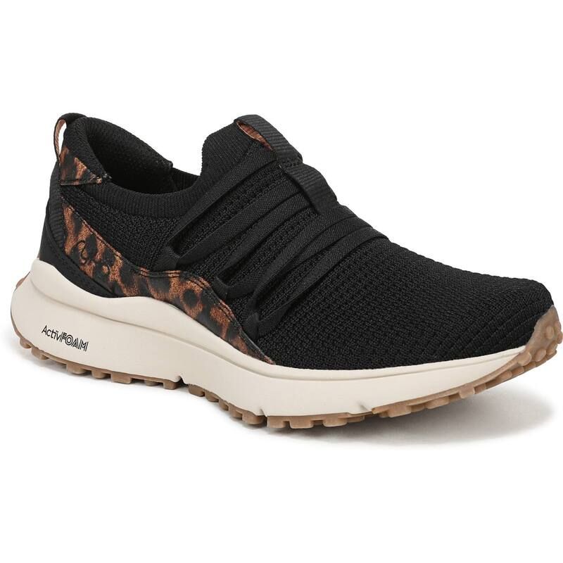 ライカ レディース シューズ スニーカー Ryka Jumpstart Womens Walking Sneakers Black Leopard ブラック