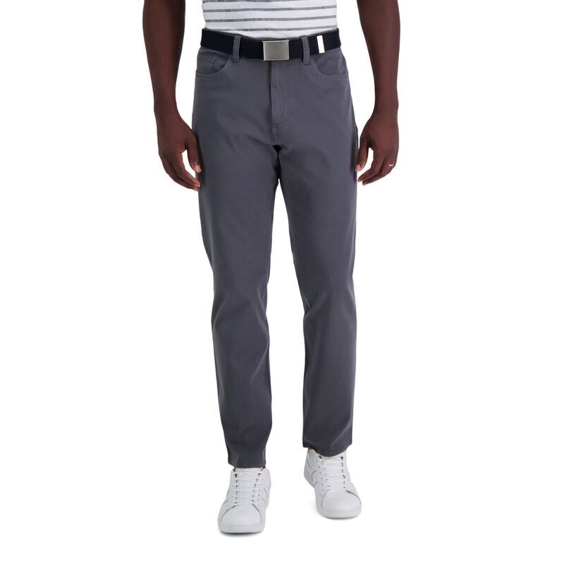ハガー メンズ ボトムス カジュアルパンツ Mens Haggar The Active Series City Flex 5Pocket SlimStraight Pants Dark Grey グ