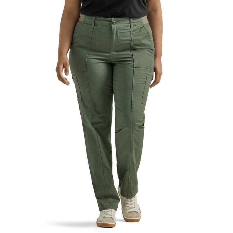 リー レディース ボトムス カジュアルパンツ プラスサイズ Plusize LeeR Ultra Lux Comfort with FlexToGo Utility Pants Olive Grove