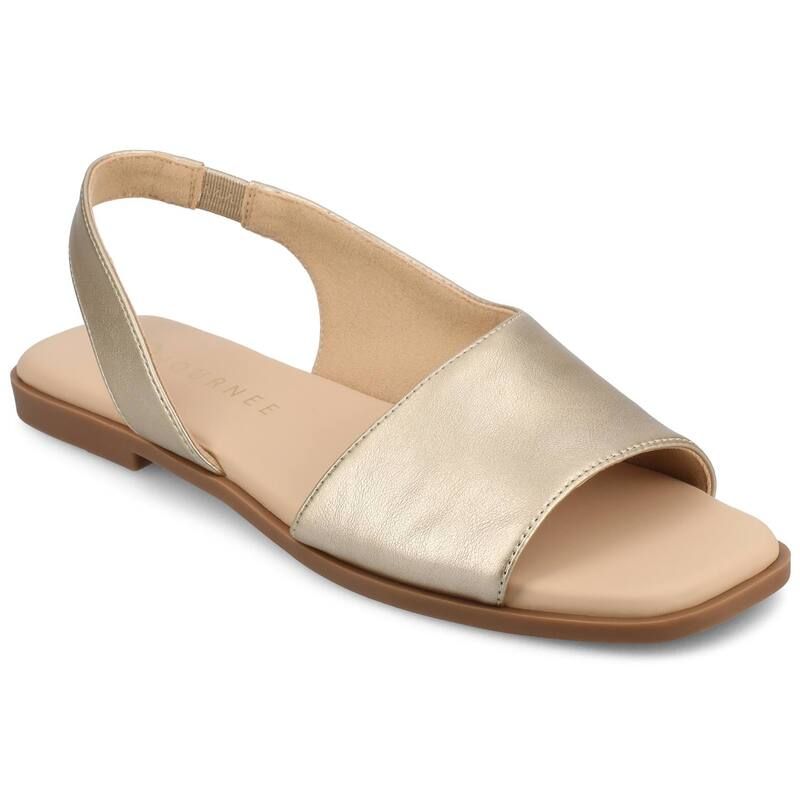 ジャーニー レディース シューズ サンダル Journee Brinsley Womens Tru Comfort Foam Croco Texture Sling Back Sandals Cham