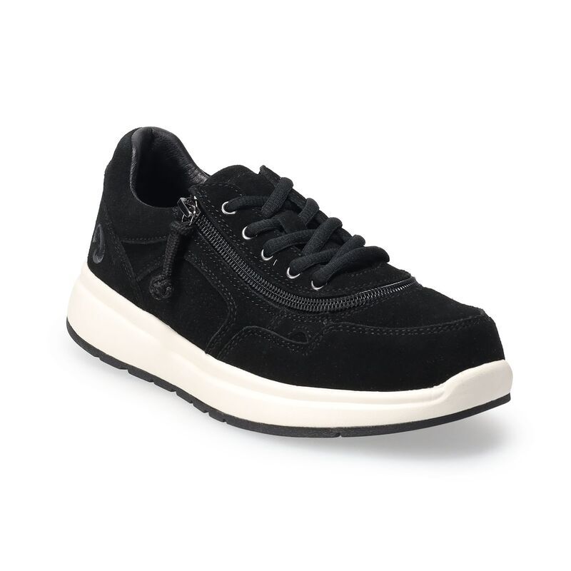 ビリーフットウェア レディース シューズ スニーカー スエード BILLY Footwear Womensuede Comfort Jogger Shoes Black ブラック
