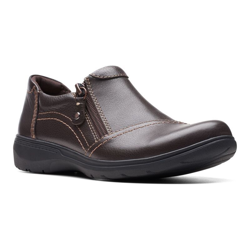 クラークス レディース シューズ サンダル レザー ClarksR Carleigh Ray Womens Leather Shoes Brown ブラウン