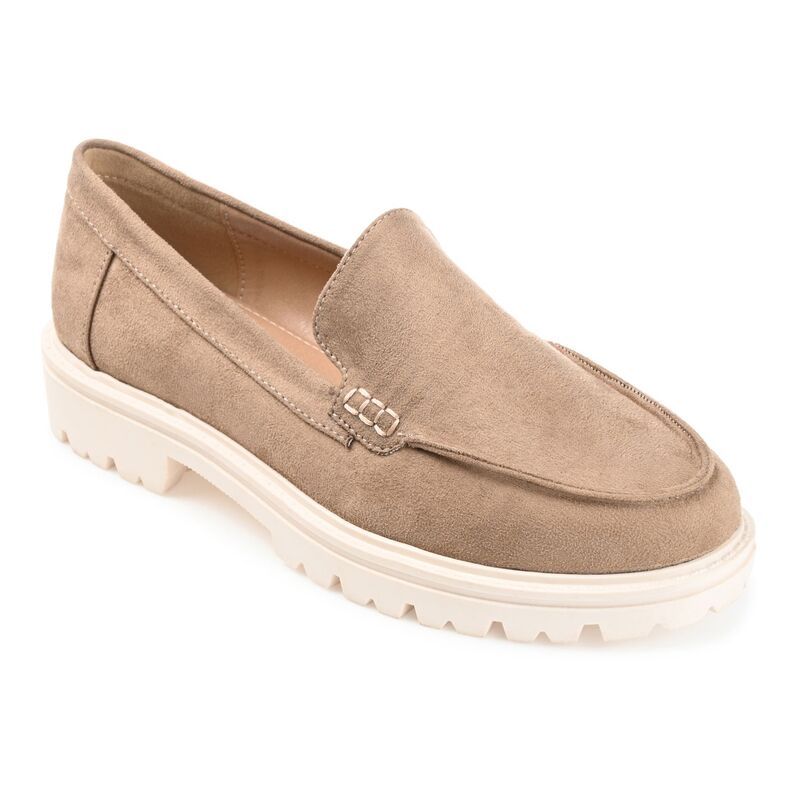 ジュルネ コレクション レディース シューズ スリッポン・ローファー Journee Collection Erika Tru Comfort Foam Womens Loafers Taupe トー