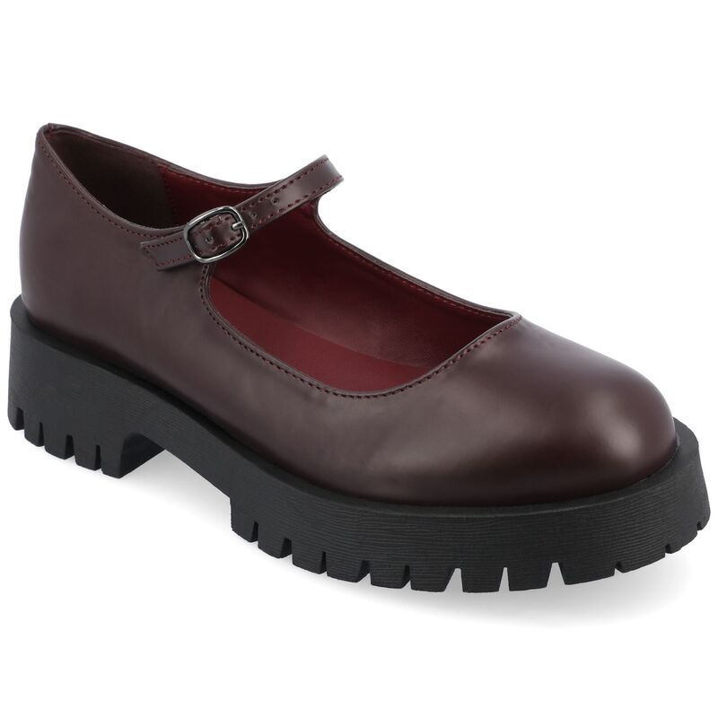 ジュルネ コレクション レディース シューズ サンダル Journee Collection Kamie Womens Mary Jane Shoes Wine ワイン