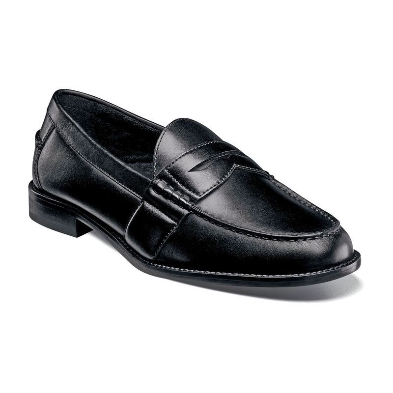 ノンブッシュ メンズ シューズ スリッポン・ローファー Nunn Bush Noah Men s Moc Toe Dress Penny Loafers Black ブラック