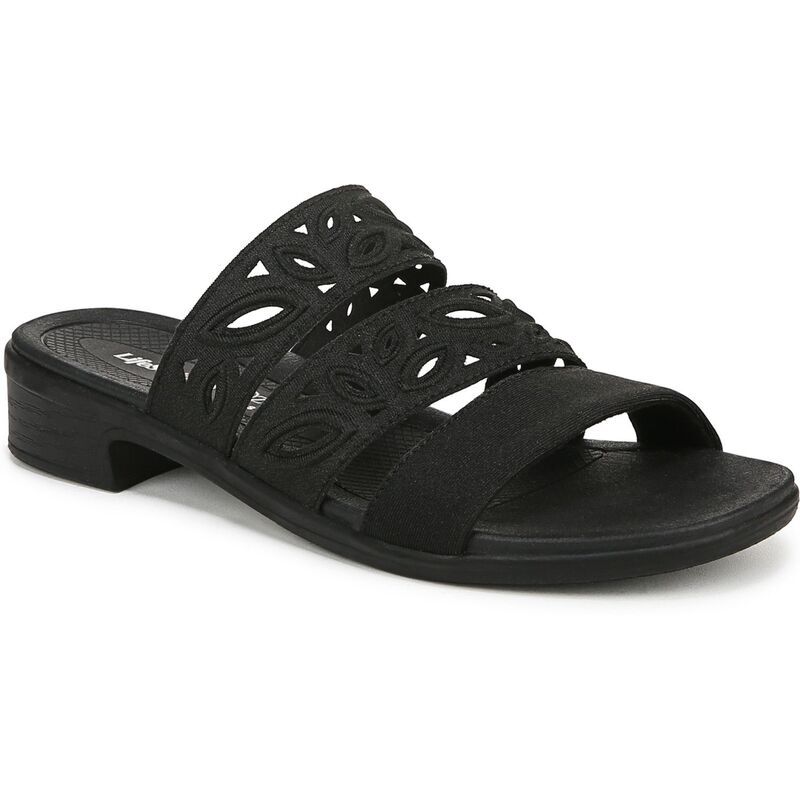 ライフストライド レディース シューズ サンダル LifeStride Poppy Womensandals Black Shimmer ブラック