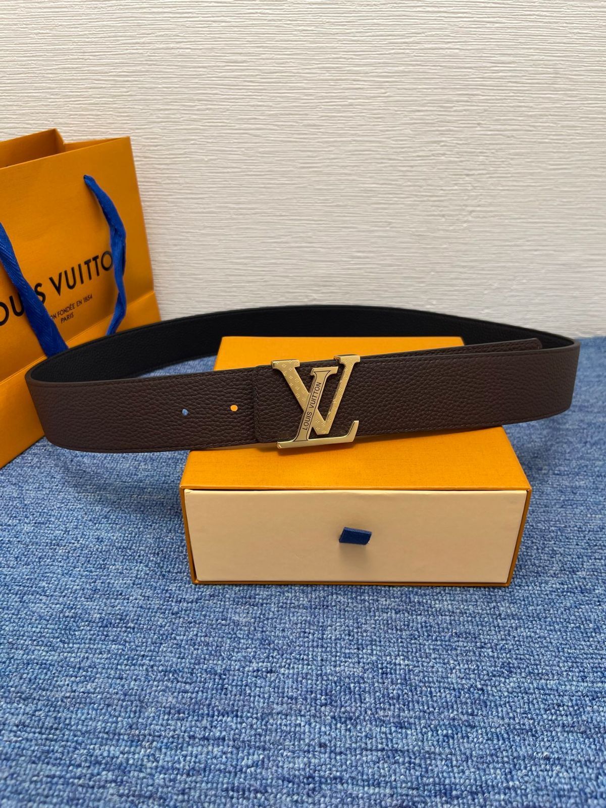 【今日特価】LV Monogram 4.0cm バックル付きベルト-2
