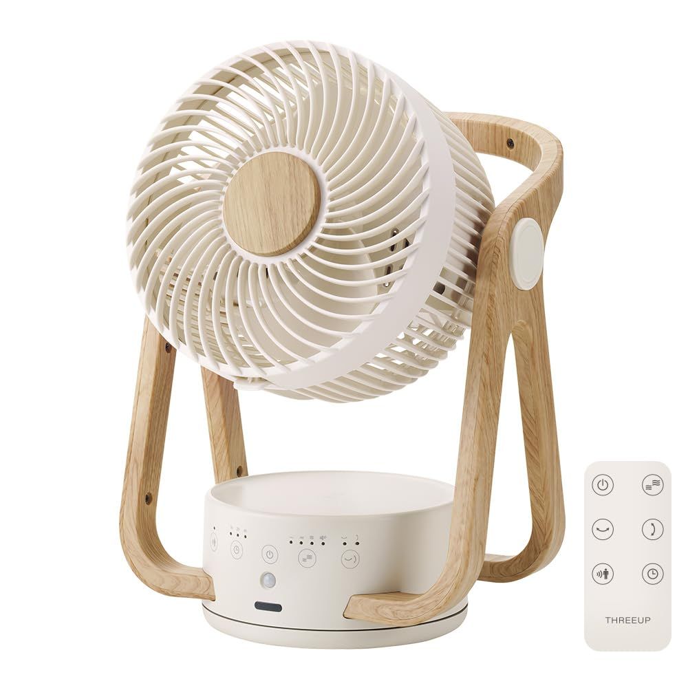 スリーアップ 22畳 WOOD STYLE 節電センサー付 アロマ対応 AC サーキュレーター アイボリー CF-AZ0615IV送料無料
