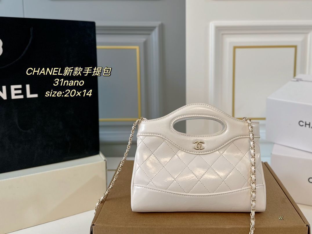 CHANELシャネルの新作31 nanoハンドバッグ、カメラバッグ、ハンドバッグ、、、バックパック、ウエストポーチ、小銭入れ、手首バッグ、旅行バッグ、財布、ショルダーバッグ