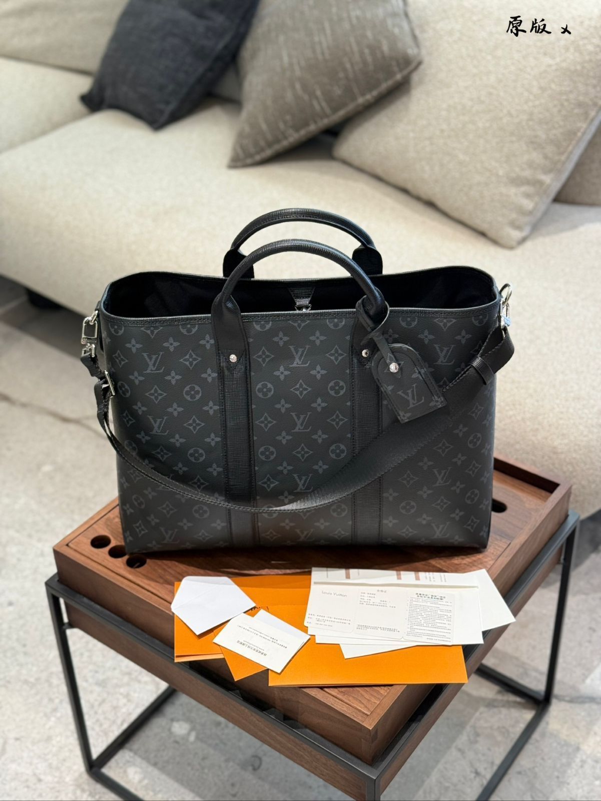 【今日特価】LV ルイヴィトン メンズ ビジネスバッグ レザー オフィスバッグ（43×34×17.5cm）